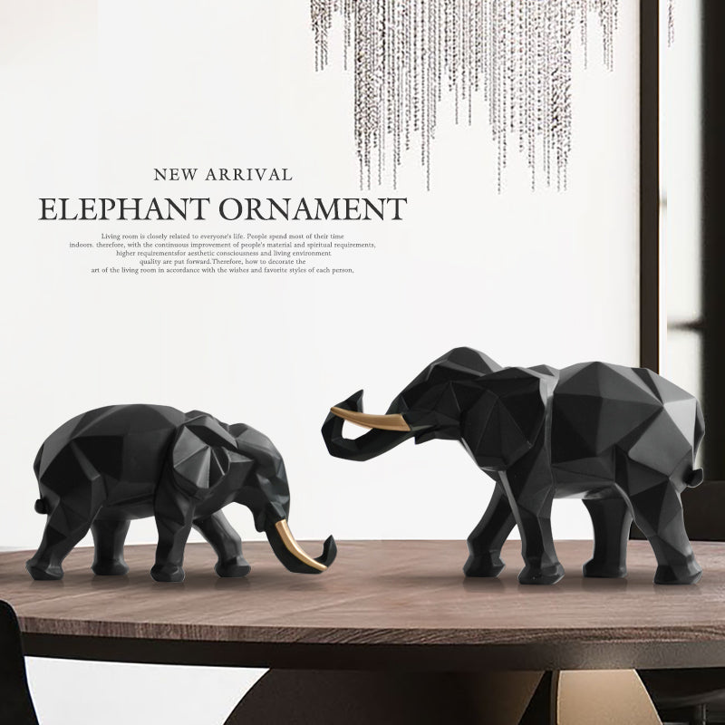 2 pcs Elephant Desk Decor
