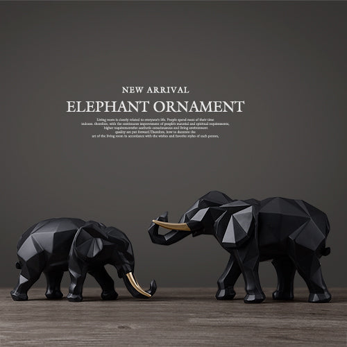 2 pcs Elephant Desk Decor