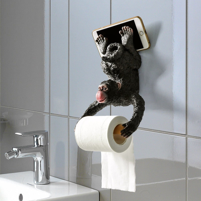Smiling Monkey Washroom Decor