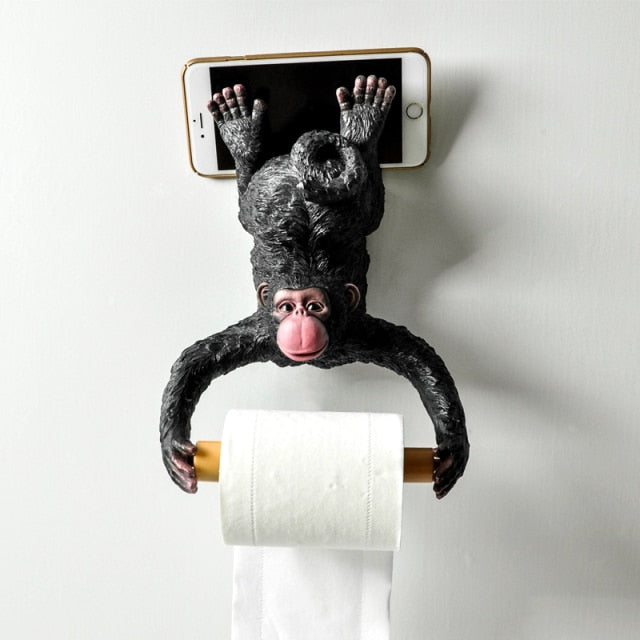 Smiling Monkey Washroom Decor