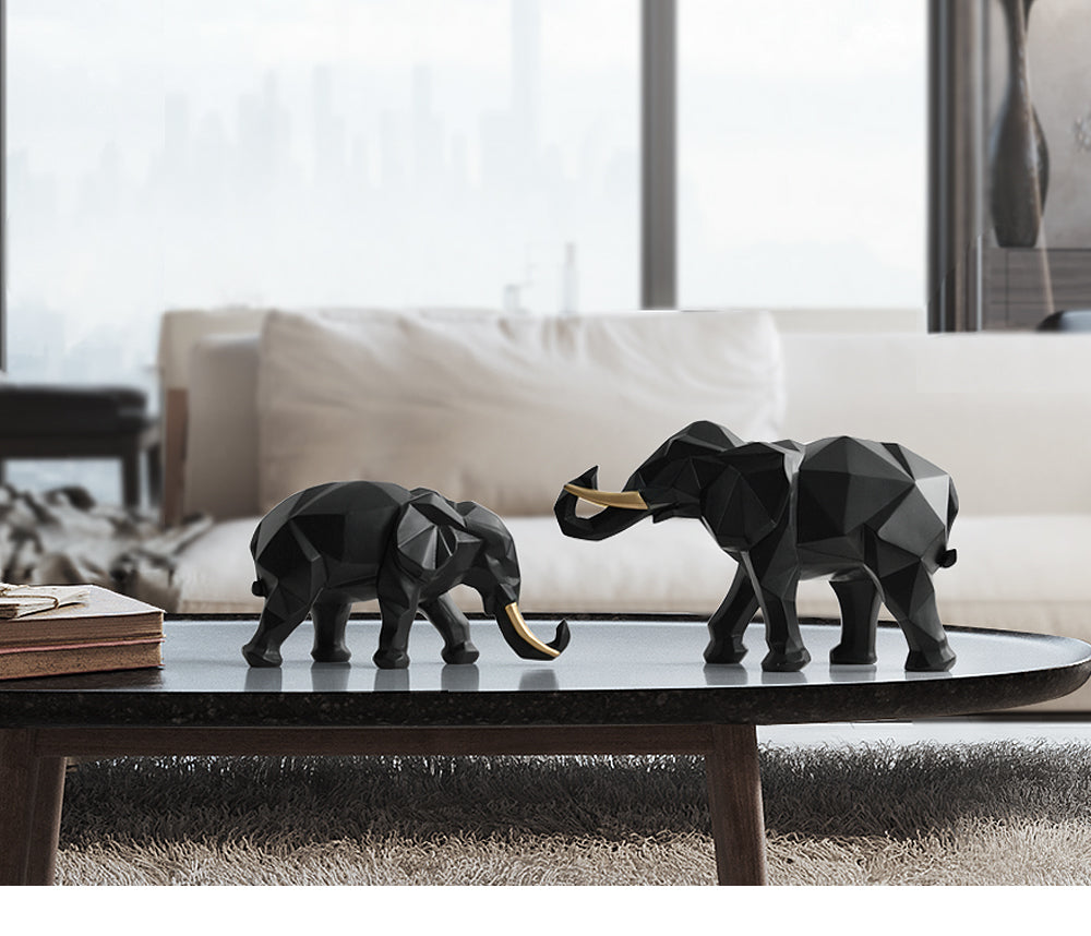 2 pcs Elephant Desk Decor