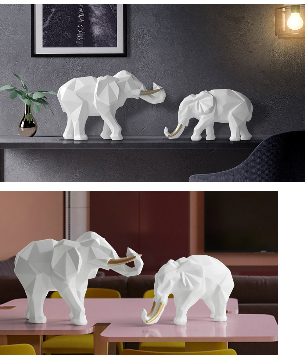 2 pcs Elephant Desk Decor