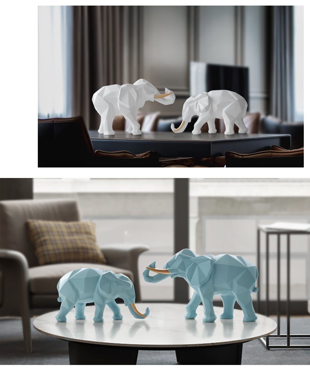 2 pcs Elephant Desk Decor