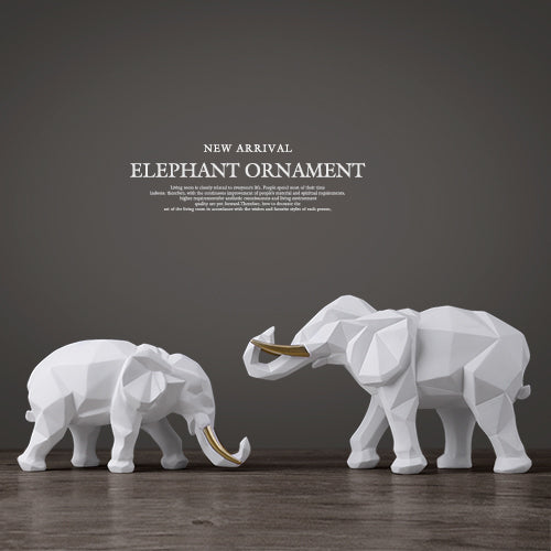 2 pcs Elephant Desk Decor