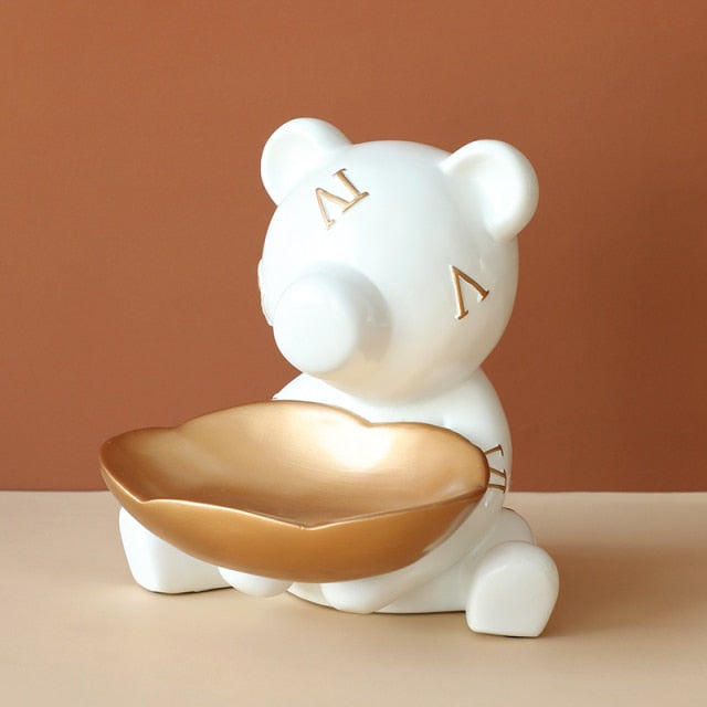 Modern Design Bear Storage Figurine