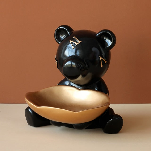 Modern Design Bear Storage Figurine