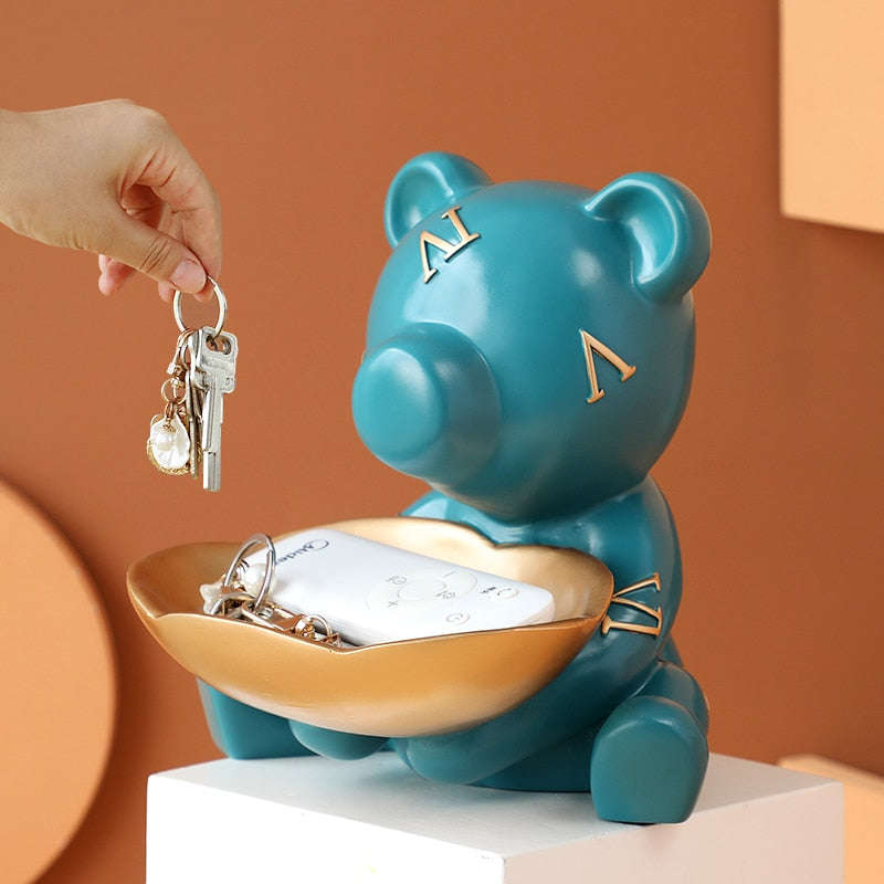 Modern Design Bear Storage Figurine