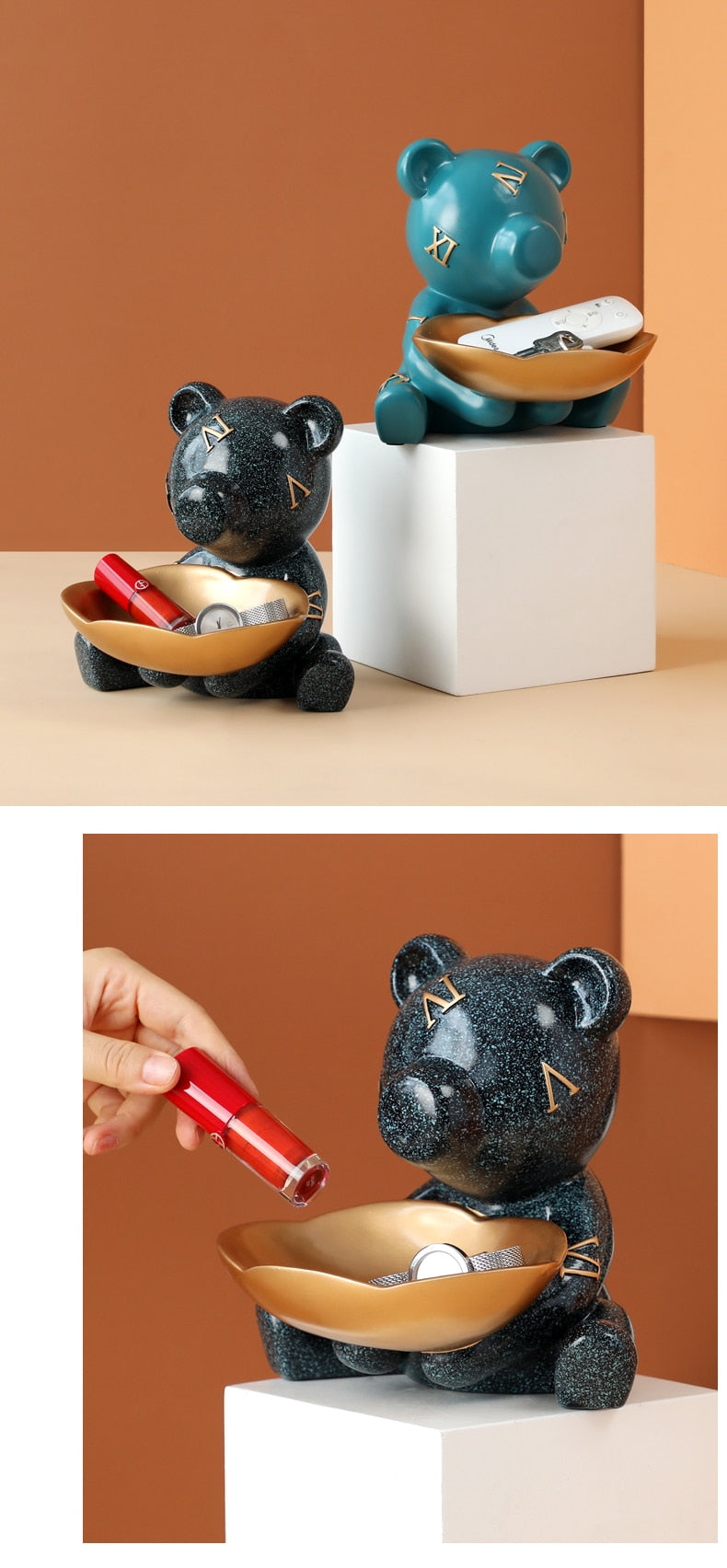 Modern Design Bear Storage Figurine