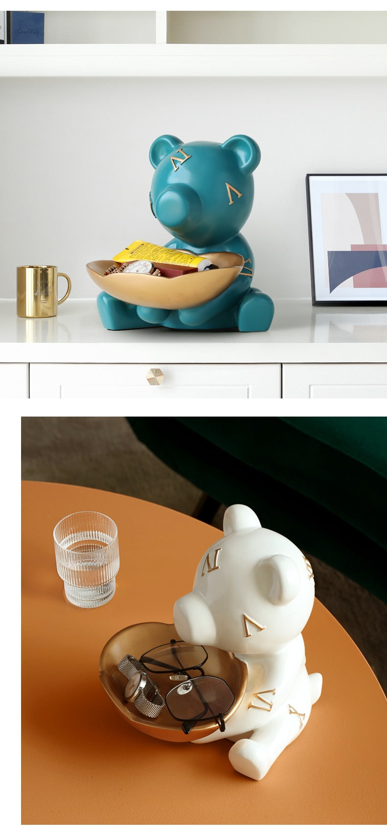 Modern Design Bear Storage Figurine