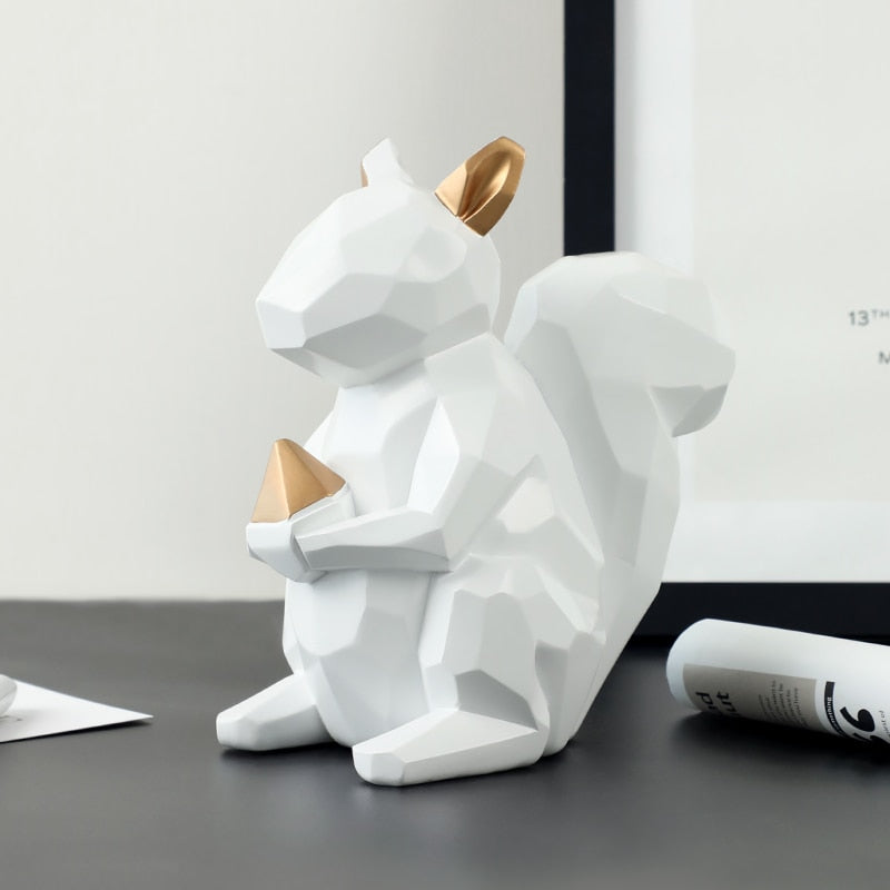 Nordic Geometrical Squirrel as Money Box