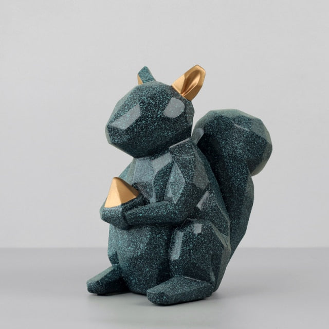 Nordic Geometrical Squirrel as Money Box