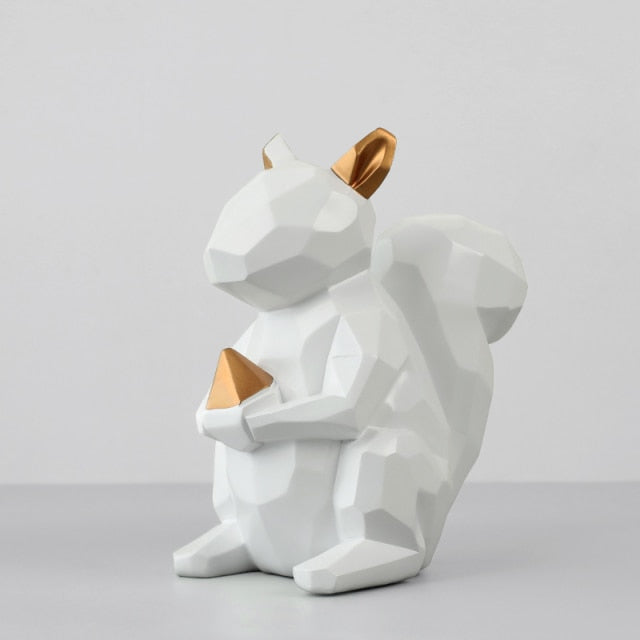 Nordic Geometrical Squirrel as Money Box