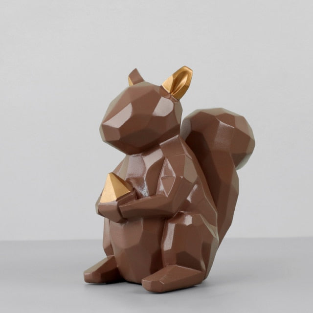 Nordic Geometrical Squirrel as Money Box