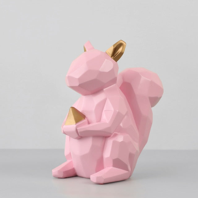 Nordic Geometrical Squirrel as Money Box