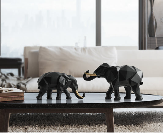 2 pcs Elephant Desk Decor